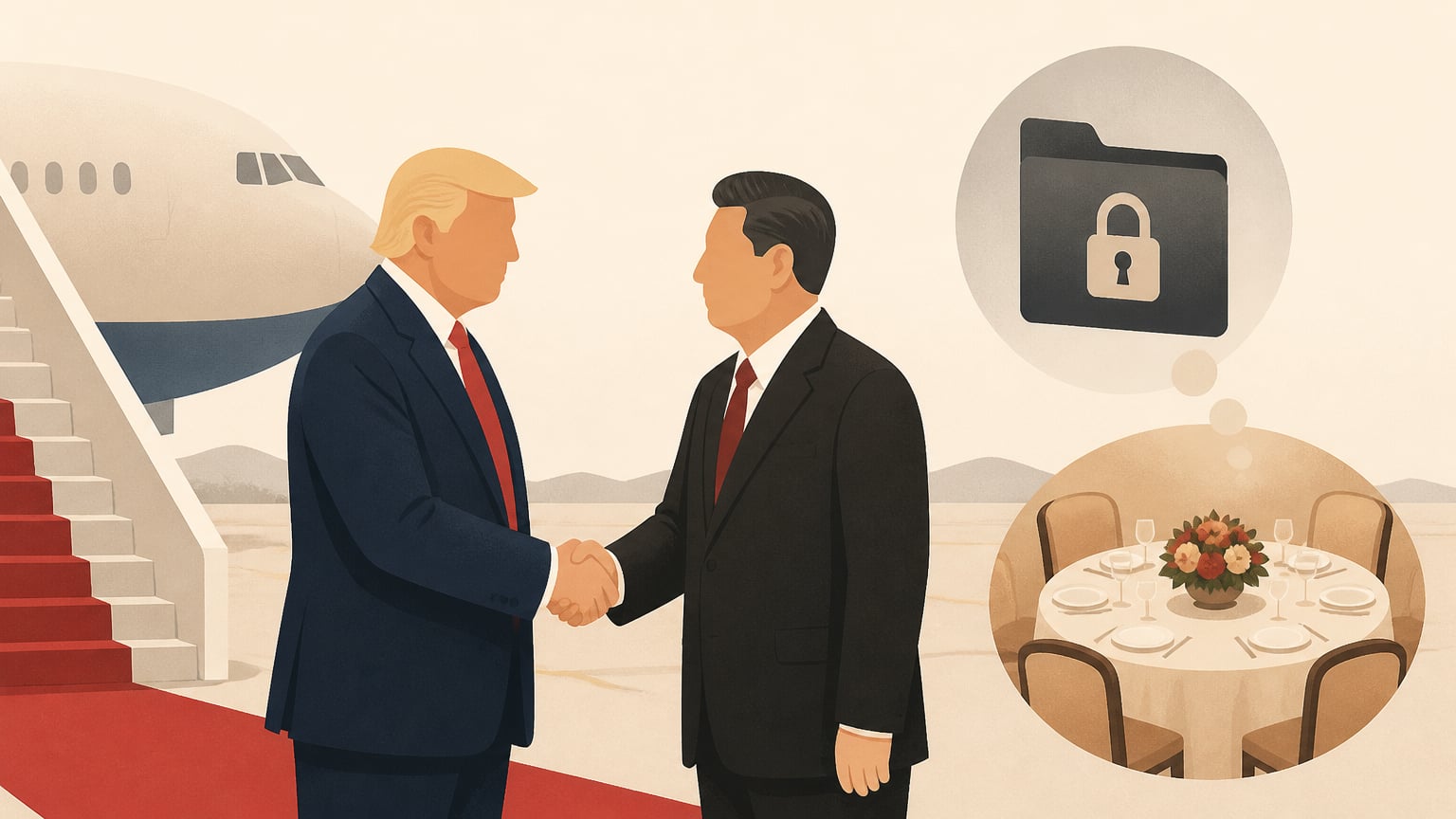 트럼프 대통령, 시진핑 주석 직접 맞이할 계획